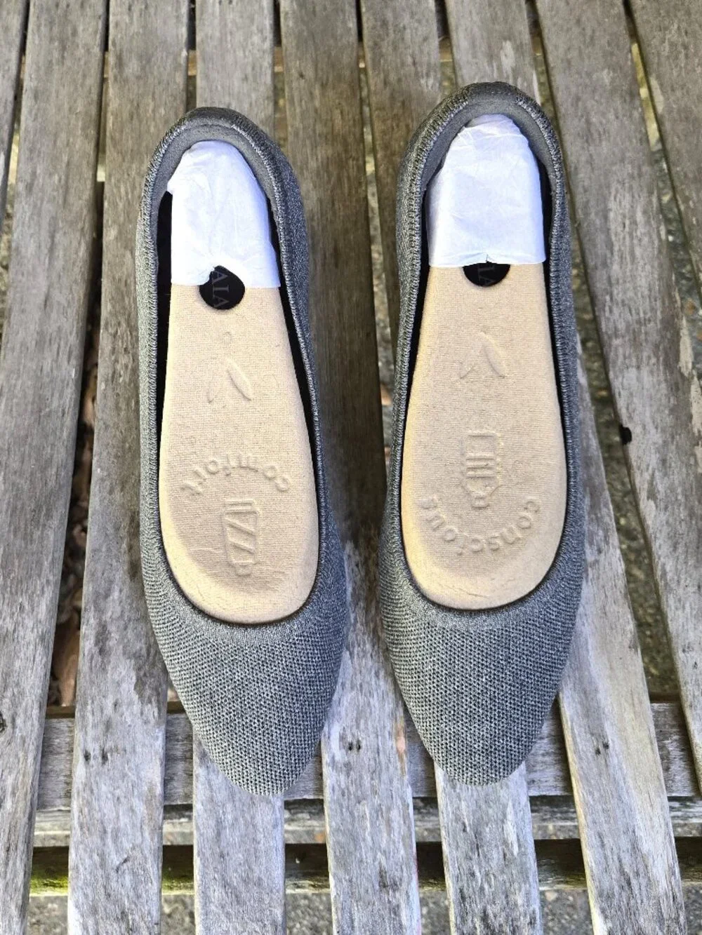 New VIVAIA Tamia Pro Gray Chunky Heel Pumps Shoes 39.5